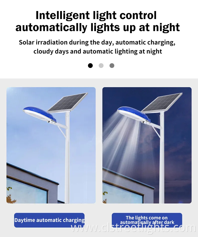 IP65 200W Integrated All in Two Solar Panel LED Street Light